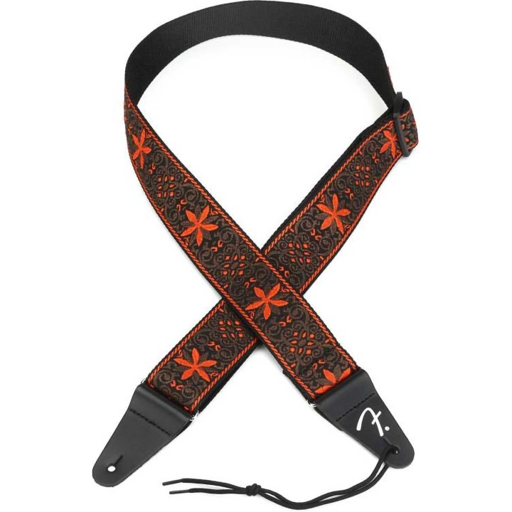 Fender Pasadena Woven Strap, Orange Wallflower