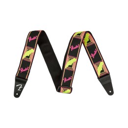 Fender Neon Monogrammed Straps, Pink and Yellow