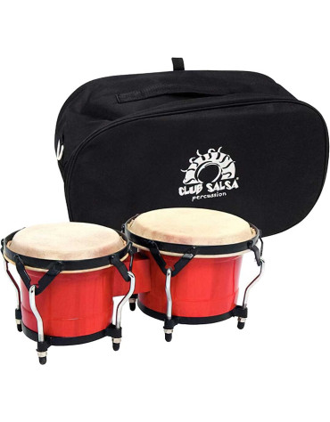 Gewa F826.006 Bongo Club Salsa Red, Inc Bag