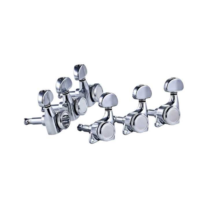 Ortega OTMLOCK33-CR, 3+3 GUITAR LOCKING TUNING MACHINES CHROME