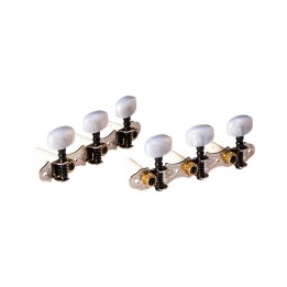 Ortega OTM-FAMILYNT, FAMILY SERIES GUITAR TUNING MACHINES CHROME/WHITE