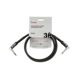Fender 3ft Professional Series Instrument Cable Angle/Angle, Black