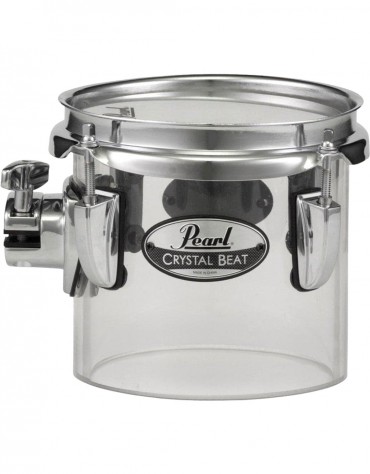 Pearl CRB0655ST, Crystal Beat 6x5.5" Concert Tom, Ultra Clear