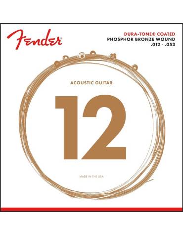 Fender 860L Dura-Tone® Coated Phosphor Bronze .012-.053
