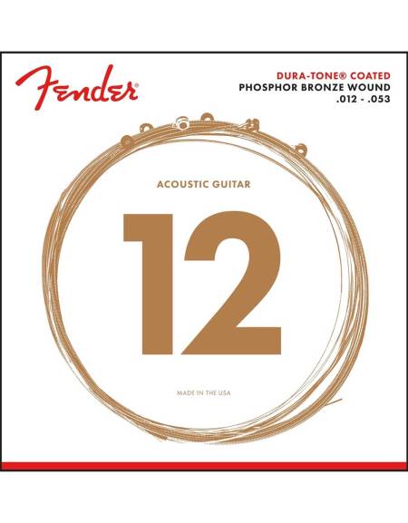 Fender 860L Dura-Tone® Coated Phosphor Bronze .012-.053