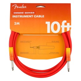 Fender 10ft Ombré Instrument Cable, Tequila Sunrise