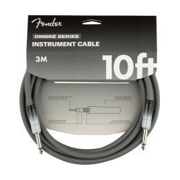 Fender 10ft Ombré Instrument Cable, Silver Smoke