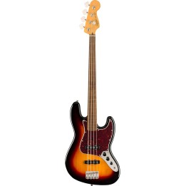 Squier Classic Vibe '60s Jazz Bass® Fretless, Indian Laurel Fingerboard, 3-Color Sunburst