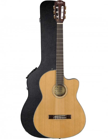 Fender CN-140SCE, Walnut Fingerboard, Natural, with Hardshell Case