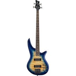 Jackson JS SERIES SPECTRA BASS JS3Q, Laurel Fingerboard, Amber Blue Burst