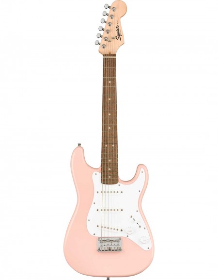 Squier Mini Stratocaster®, Indian Laurel Fingerboard, Shell Pink