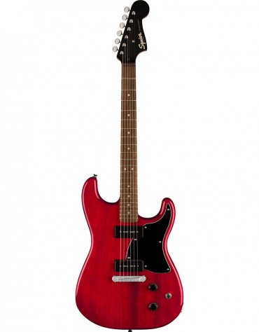 Squier Paranormal Strat-O-Sonic™, Laurel Fingerboard, Crimson Red Transparent