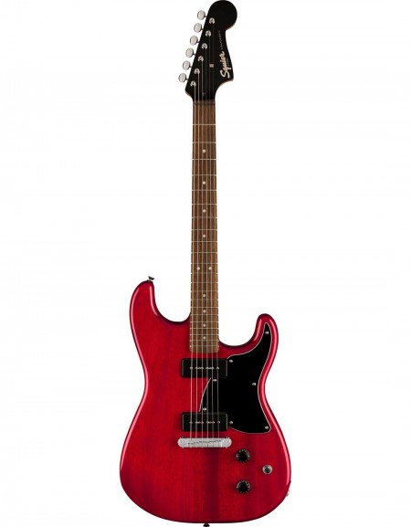 Squier Paranormal Strat-O-Sonic™, Laurel Fingerboard, Crimson Red Transparent