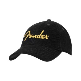 Fender® Gold Spaghetti Logo Corduroy Baseball Hat