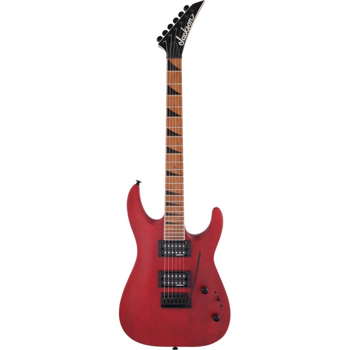 Jackson JS SERIES DINKY® ARCH TOP JS24 DKAM, Caramelized Maple, Red Stain