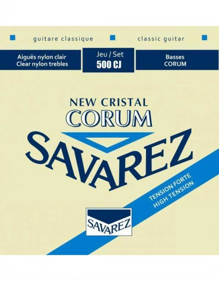 Savarez 656.127, 500CJ New Cristal Corum High Tension, Yellow-Blue Packaging