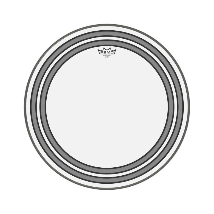 Remo 22" Powersonic Clear Bass Drum Head, PW-1322-00, 812.497