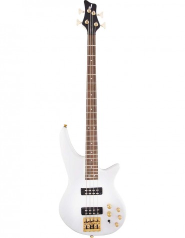 Jackson JS SERIES SPECTRA BASS JS3, Laurel Fingerboard, Snow White / Gold