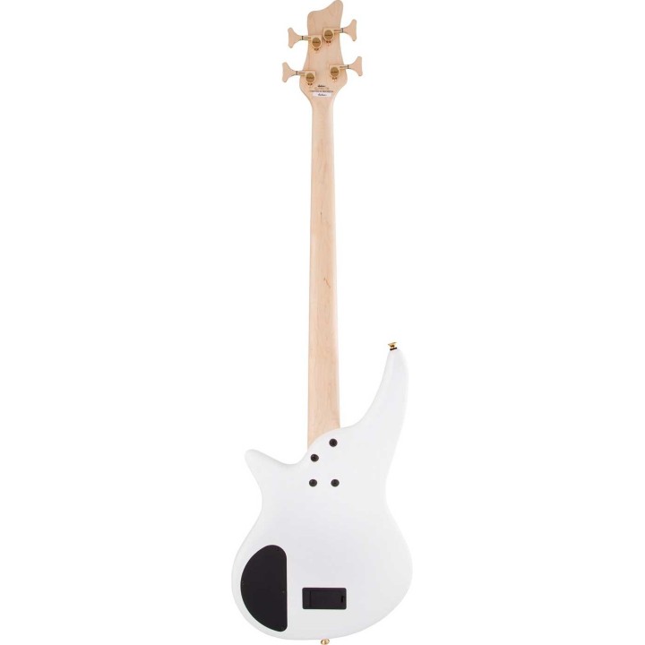 Jackson JS SERIES SPECTRA BASS JS3, Laurel Fingerboard, Snow White / Gold