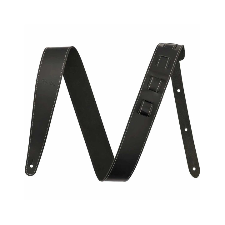 Fender Essentials Leather Straps, Black