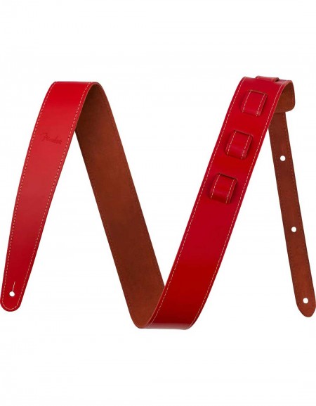Fender Essentials Leather Straps, Red