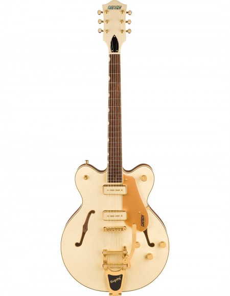 Gretsch Electromatic™ Pristine LTD Center Block Double-Cut with Bigsby®, Laurel Fingerboard, White Gold