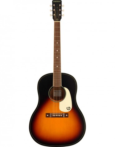 Gretsch Jim Dandy™ Dreadnought, Walnut Fingerboard, White Pickguard, Rex Burst