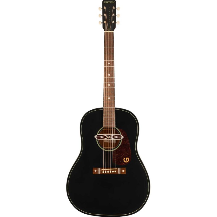 Gretsch Deltoluxe Dreadnought, Walnut Fingerboard, Tortoiseshell Pickguard, Black Top