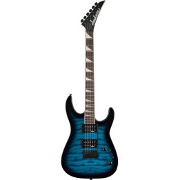 Jackson JS SERIES DINKY® JS20 DKQ 2PT, Amaranth Fingerboard, Transparent Blue
