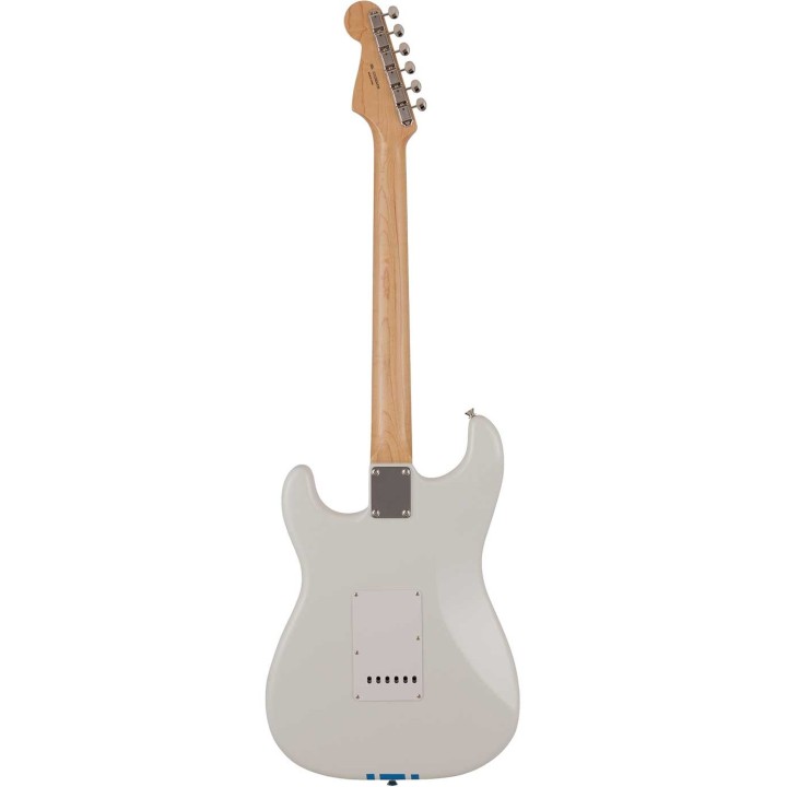 Fender 2023 Collection Made in Japan Traditional '60s Stratocaster® Olympic White with Blue Competition Stripe