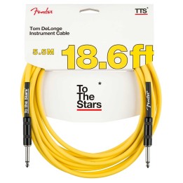 Fender 18.6ft Tom DeLonge To The Stars Instrument Cable, Graffiti Yellow