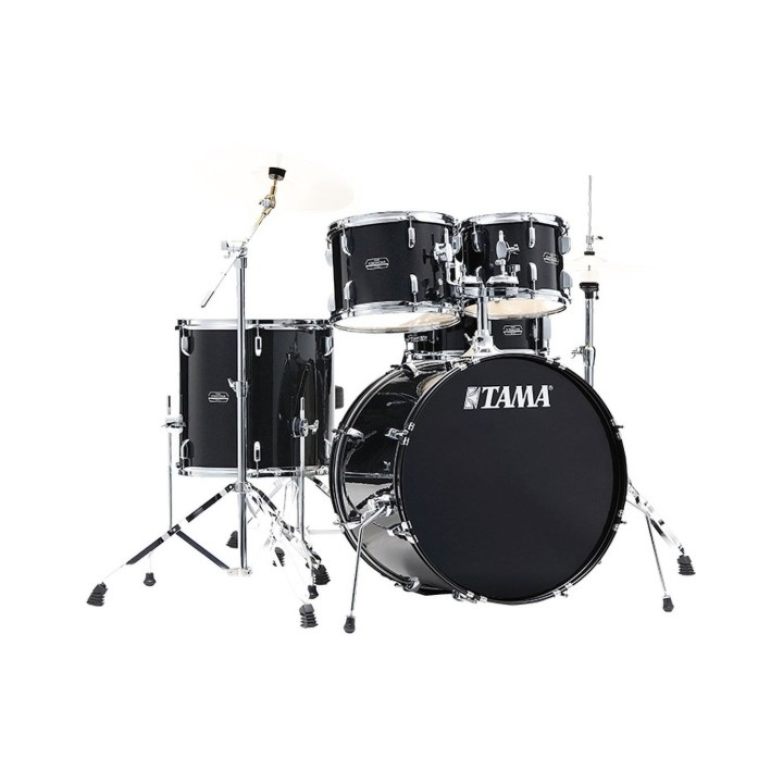 Tama Stagestar ST50H5-BNS, 5-Piece Shell Set with Hardware, Black Night Sparkle