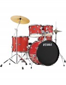 Tama Stagestar ST52H5C-CDS, 5-Piece Shell Set with Cymbals and Hardware, Candy Red Sparkle