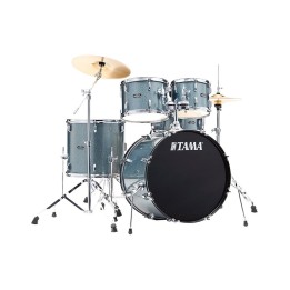 Tama Stagestar ST52H5C-SEM, 5-Piece Shell Set with Cymbals and Hardware, Sea Blue Mist