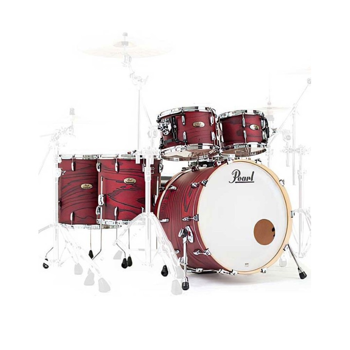 Pearl Session Studio Select STS924XSP/C847, STS1414F/C847, 5-Piece Shell Set, Scarlet Ash