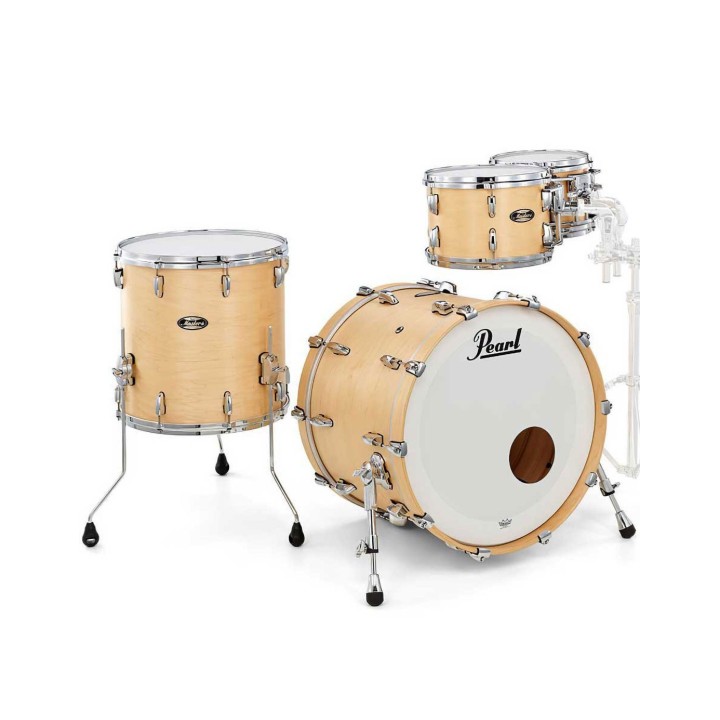 Pearl Masters Maple Gum MMG904XP/C186, 4-Piece Shell Set, Hand Rubbed Natural Maple