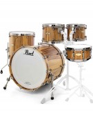 Pearl Masterworks Heritage Recipe, 5-Piece Shell Set, Natural Black Limba