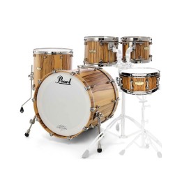 Pearl Masterworks Heritage Recipe, 5-Piece Shell Set, Natural Black Limba