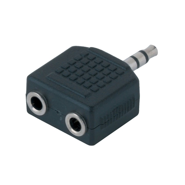 Gewa 191.619, 2x 3,5 mm stereo jack plug - 1x 3,5 mm stereo jack plug