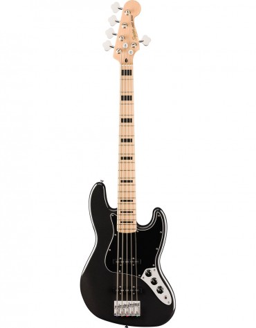 Squier Affinity Series® Active Jazz Bass® V, Maple Fingerboard, Black