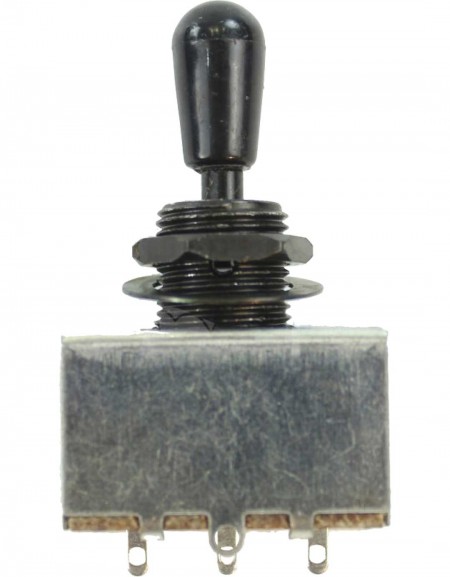 Gewa 943.086, 3-way Partsland Switch Toggle Switches, black nut