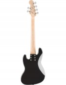 Squier Affinity Series® Jazz Bass® VI, Indian Laurel, Black Metallic