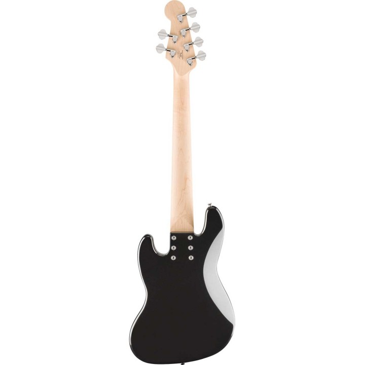 Squier Affinity Series® Jazz Bass® VI, Indian Laurel, Black Metallic