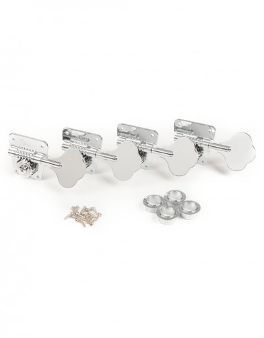 Fender Pure Vintage '70s Bass Tuning Machine Set, Nickel