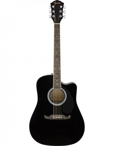 Fender FA-125CE Dreadnought, Walnut Fingerboard, Black