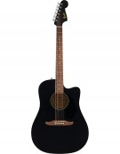 Fender California Debut Redondo CE Series Acoustic Guitar, Black