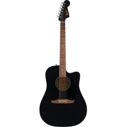 Fender California Debut Redondo CE Series Acoustic Guitar, Black
