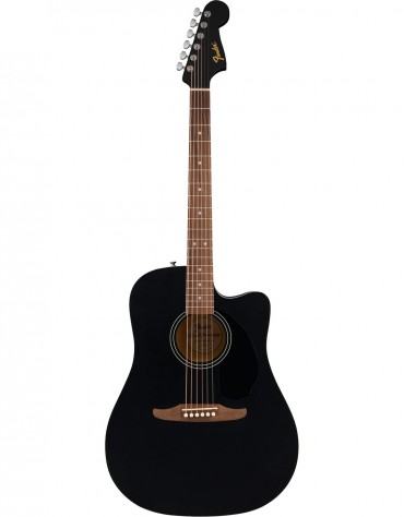 Fender California Debut Redondo CE Series Acoustic Guitar, Black