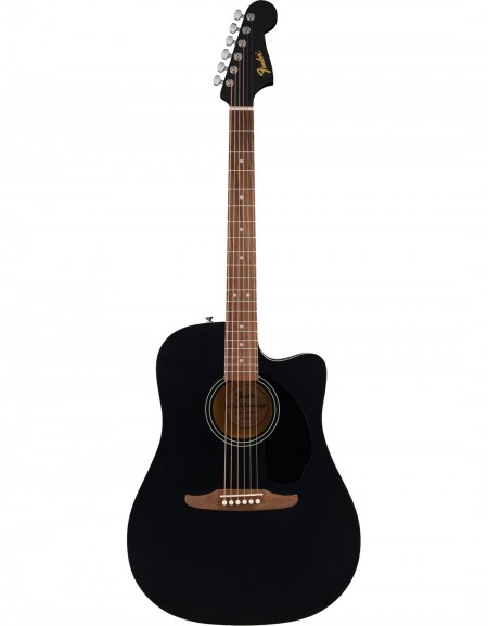 Fender California Debut Redondo CE Series Acoustic Guitar, Black