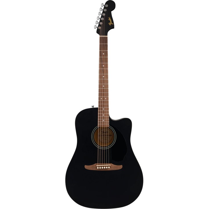 Fender California Debut Redondo CE Series Acoustic Guitar, Black